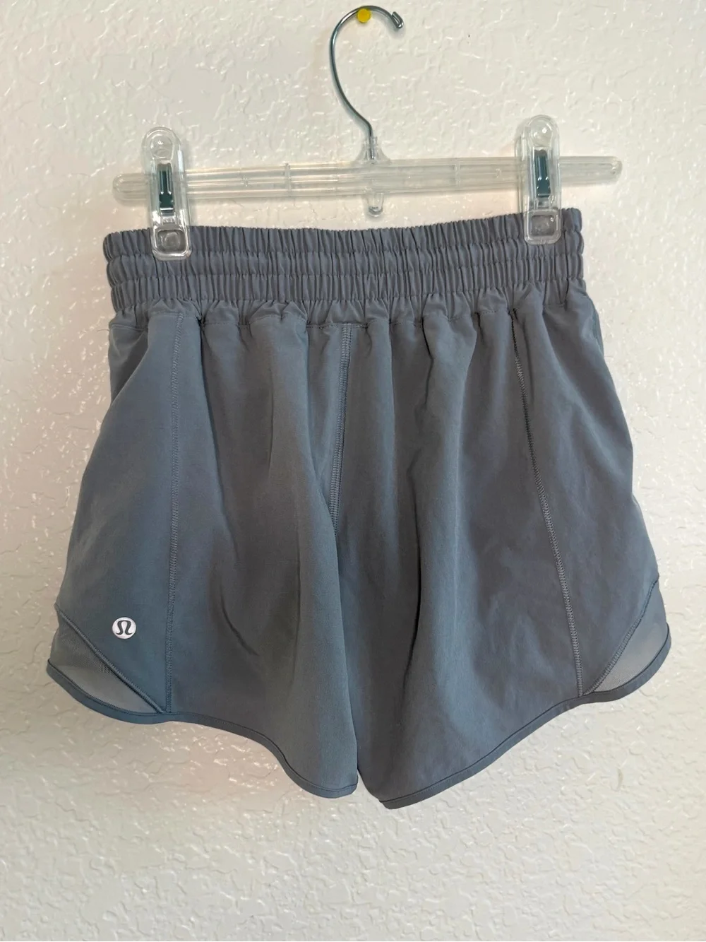 Lululemon Hotty Hot Gray High Rise Lined Shorts Size 2